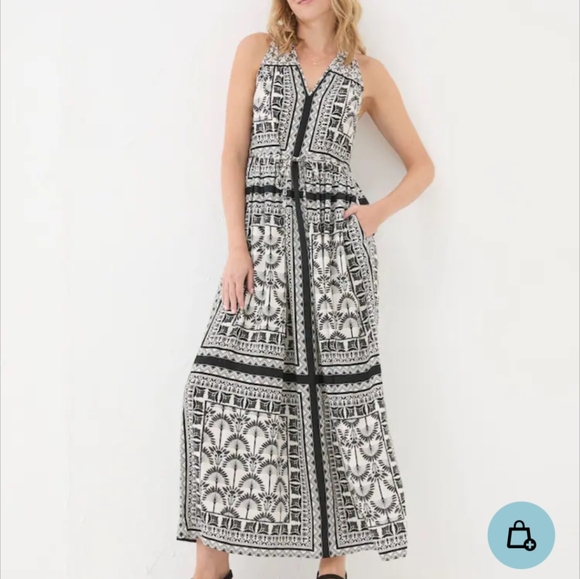 NWT Fat Face Maya Palace Scarf Maxi Dress 8 - Picture 4 of 16